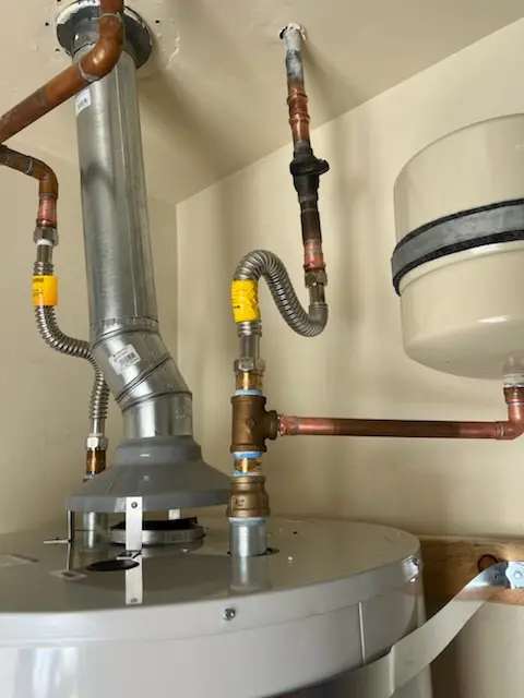 Water heater installation and plumbing repair in Economy