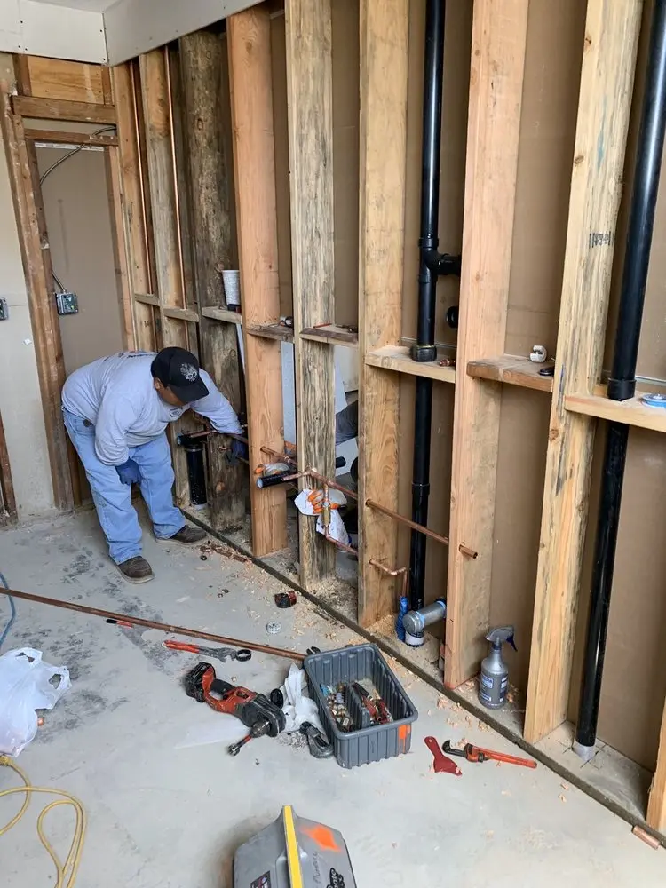 Commercial rough-in plumbing for Gas Line Repair in Economy